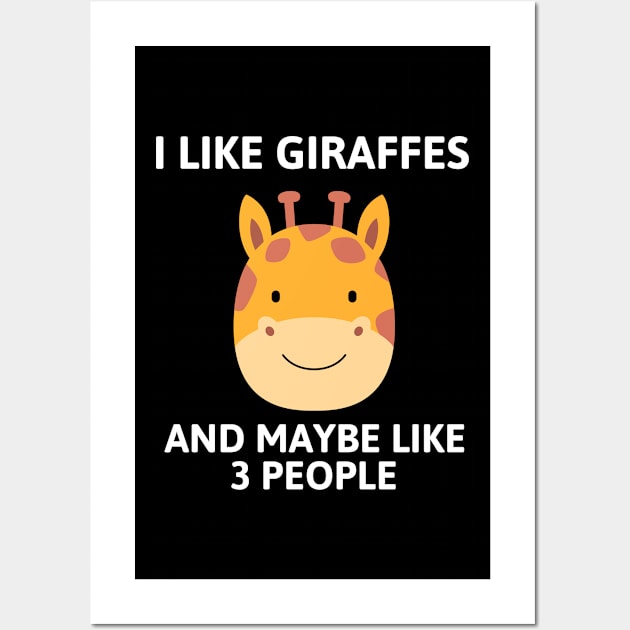 I like giraffes and maybe like 3 people Wall Art by Screamingcat